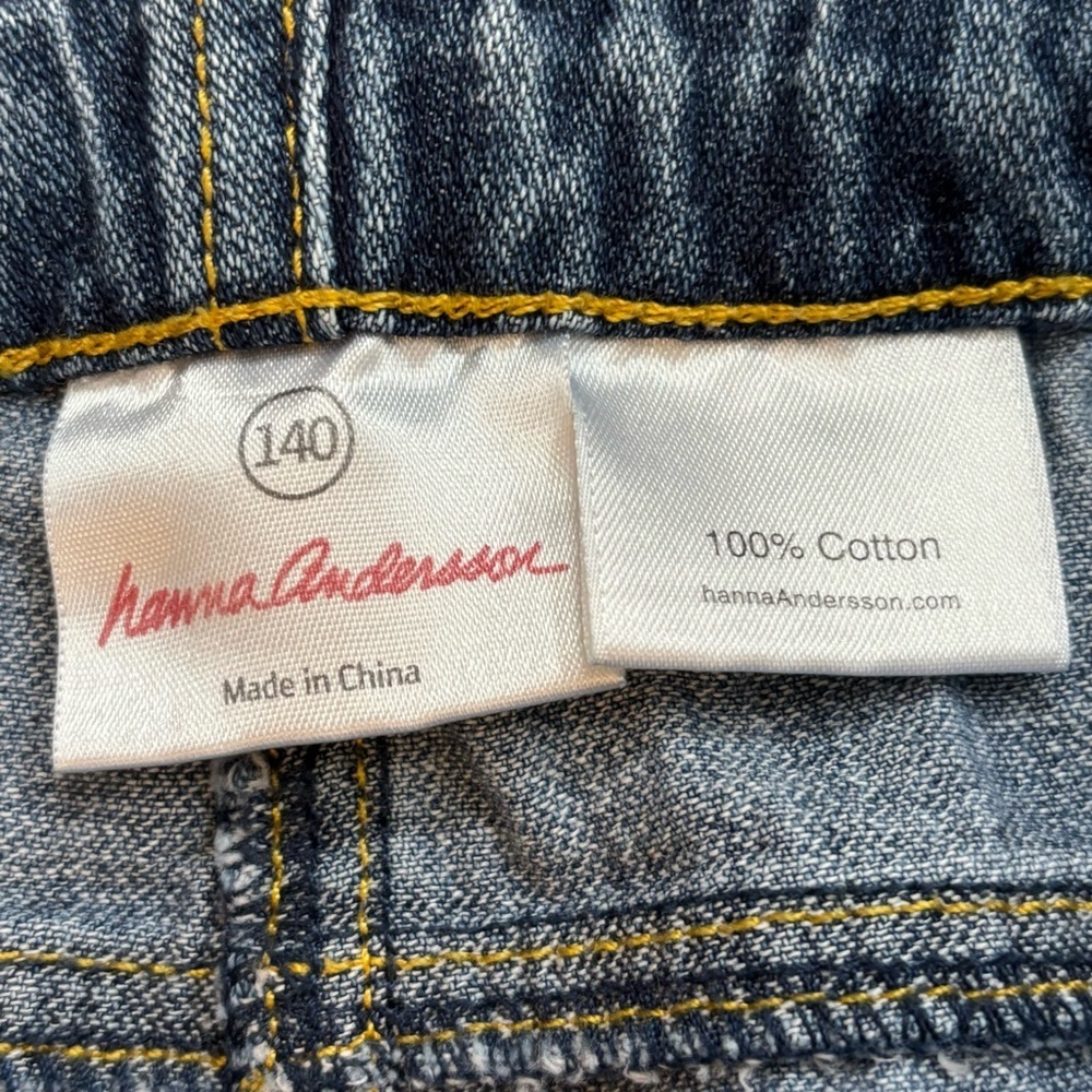 Hanna Andersson Embroidered Girls Jeans - size 140​ - Picture 4 of 10
